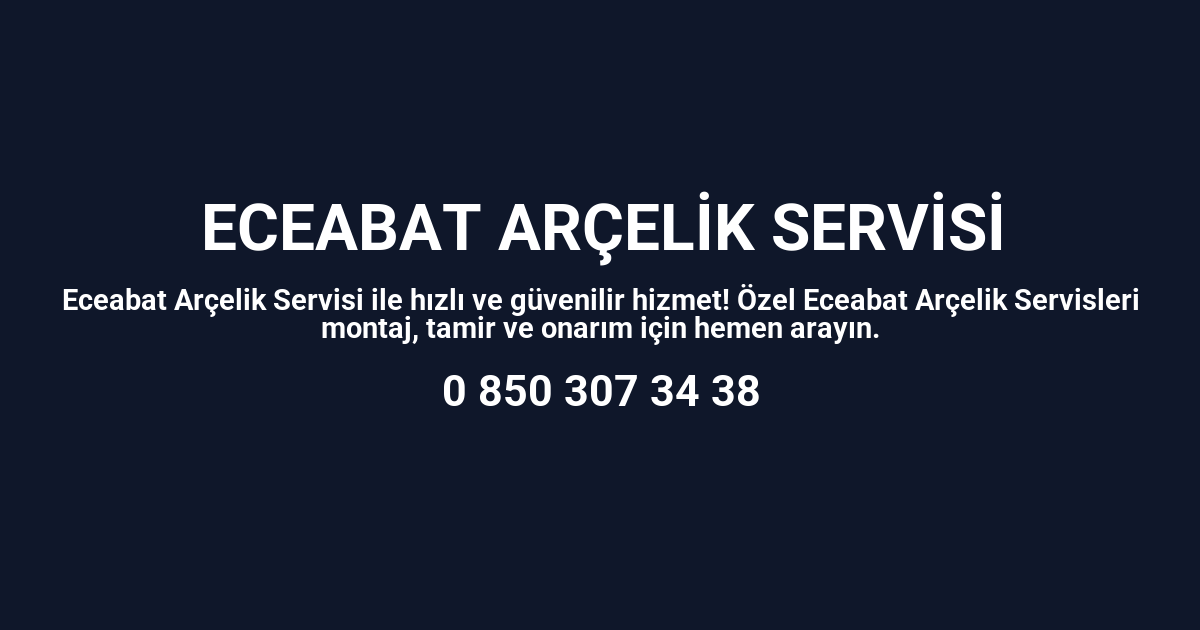 Eceabat Arçelik Servisi